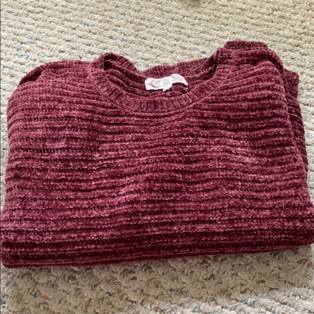 Pink Rose purple sweater